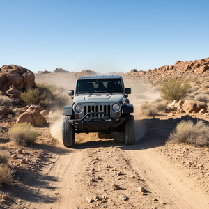 Parachoques Delantero para Jeep Wrangler JK JKU con Placa para Cabrestante y Placas Protectoras de Acero Negro, Modelo 07-18 D0100X324VP - Product Image 2