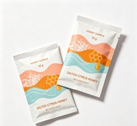 Sachets d'échantillons de miel personnalisés, recyclables et pratiques, en forme de bande, pour thé, cadeaux, emballage souple et sûr pour les aliments