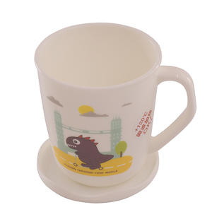 gelas plastik di plastica di grandi dimensioni sicuro forno a microonde tazza con coperchio - Product Image 4