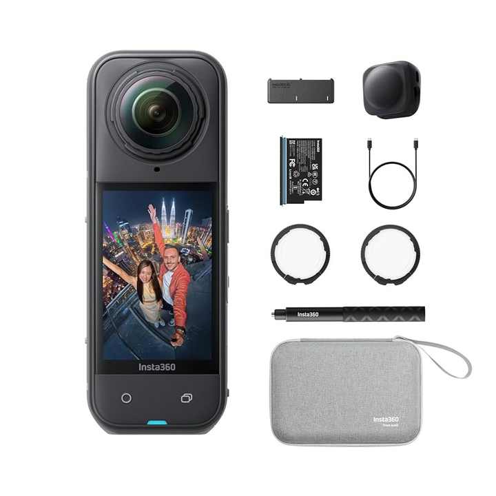 Insta360 X5 - Waterproof 360 Action Camera With 1/1.28 Sensors, 8K 360 Foto De 72 Mp Lente Unica 4k60fps Rendimiento Mejorado Con Poca Luz Lentes Mejoradas&pid=yzy5nzixng - View #13