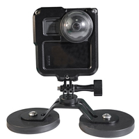 Accessoires de microphone d'extension pour caméra Go Pro Hero 9/10 en alliage d'aluminium personnalisé, base à aimant à double aspiration puissante, montages rapides