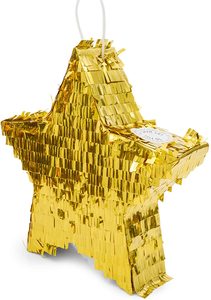 Pafu <span class=keywords><strong>Pinata</strong></span> étoile dorée de 13 pouces pour anniversaire, fête prénatale, fournitures de fête, faveur, décorations Eid Mubarak Ramadan - Product Image 4