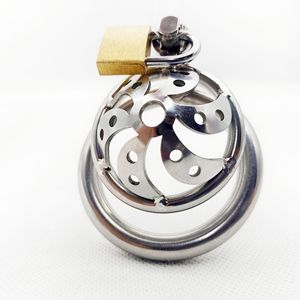 <span class=keywords><strong>Candado</strong></span> Pequeño Hueco de Metal para <span class=keywords><strong>Castidad</strong></span>, Jaula de <span class=keywords><strong>Castidad</strong></span> para la Parte Inferior del Cuerpo, Juguetes Sexuales Masculinos - Product Image 1