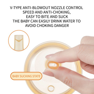 Bouteille d'alimentation <span class=keywords><strong>anti</strong></span>-<span class=keywords><strong>colique</strong></span> pour nouveau-né sans BPA, bouteille d'alimentation à presser pour bébé, <span class=keywords><strong>biberon</strong></span> en silicone - Product Image 3