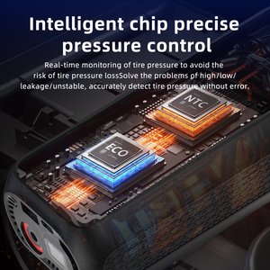 Inflador de Aire Inalámbrico T05-C, Batería de 4000 mAh, 30 L/min, Carga USB, Luz LED, Pantalla Digital, Material ABS, para Neumáticos de Auto/Moto - Product Image 2