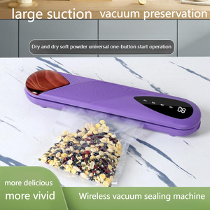 New Portable Wireless USB Rechargeable <b>Small</b> Household Digital <b>Display</b> Vacuum Sealing Machine With10 Vacuum Bags, Home Storage - Product Image 3