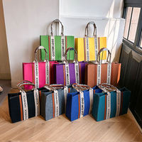 Sac fourre-tout en feutre pour femme, grande capacité, color block, tendance, livraison rapide, sac à bandoulière de luxe, vente chaude