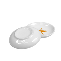 Assiette de Seder juif en porcelaine blanche avec logo personnalisé bols en céramique pour la Pâque vaisselle pour traiteur