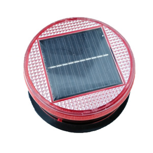Feu de signalisation solaire LED Pa-036 rouge IP65, portée visuelle 200 m, pour chantier et signalisation d'obstacles routiers - Product Image 5