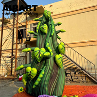 Décoration de scène pour événements : Tige de haricot gonflable verte, Ballon gonflable en forme d'arbre de haricot pour la publicité
