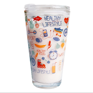 Verre d'eau de bière 16 Oz avec couvercle, impression personnalisée pour <span class=keywords><strong>anniversaire</strong></span> et noël - Product Image 2