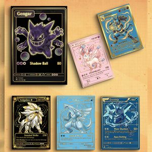Vente en gros Édition de collection 30e anniversaire <span class=keywords><strong>Pokémon</strong></span> <span class=keywords><strong>Or</strong></span> <span class=keywords><strong>Carte</strong></span> métallique Anglaise 151 Artisanat Fan Art Boîte mystère Booster Jeu de cartes - Product Image 6