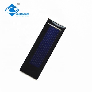 แผงโซลาร์เซลล์พกพาขนาดเล็ก 0.5V กาวอีพ็อกซี่ ZW-5318 สีเหลืองอำพัน 0.08W ZW-5318 โพลีคริสตัลไลน์ซิลิคอนโซลาร์เซลล์ ZW-5318 ZW-531 - Product Image 1