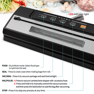 Electric Compact Portable ABS Plastic Vacuum <strong>Sealer</strong> 30cm Sealing <strong>Window</strong> Automatic Operation Eco-friendly Kitchen Use Dry Moist - Product Image 2