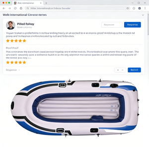 Nouveau kayak gonflable <span class=keywords><strong>transparent</strong></span> tendance, <span class=keywords><strong>bateau</strong></span> en cristal idéal pour les réseaux sociaux, pour le plaisir à la plage et à la piscine - Product Image 4