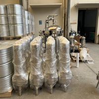 Carcasa de Filtro de Cartucho Sanitario de Acero Inoxidable de Alto Flujo con Motor de Bomba y PLC para la Industria Biotecnológica, de Vino, Bebidas y Tratamiento de Agua