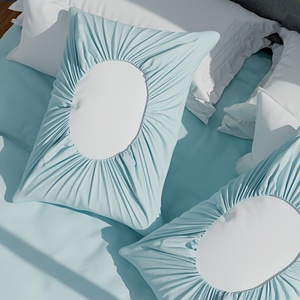 Taie d'oreiller jetable <span class=keywords><strong>ultra</strong></span> douce-légère et confortable pour les hôtels et les trains de voyage pour un confort de sommeil ultime - Product Image 4