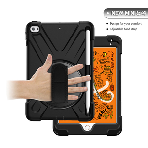 Cho <span class=keywords><strong>iPad</strong></span> <span class=keywords><strong>Mini</strong></span> 5 Trường hợp với vành đai vai trẻ em có thể điều chỉnh dây đeo tay chân đế gồ ghề trường hợp 7.9 inch Silicone Bìa - Product Image 6