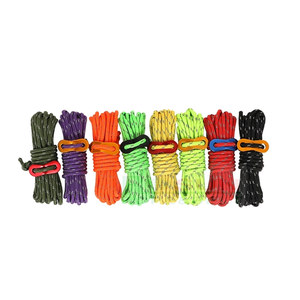 เต็นท์สายสำหรับคนกลางแจ้ง,เชือกถักเปียสำหรับเต็นท์ขนาด<span class=keywords><strong>4</strong></span>มม. 6แพ็ก - Product Image 1