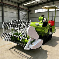 Moissonneuse-batteuse mini sur chenilles haute productivité pour céréales, riz et blé – Machine agricole chinoise en promotion