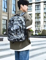 Sac à dos pour ordinateur portable imprimé tendance, imperméable, en tissu Oxford, grande capacité, sac de sport pour homme, sac de voyage unisexe, sac de travail, OEM ODM
