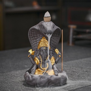 Brûleur d'<span class=keywords><strong>encens</strong></span> <span class=keywords><strong>cascade</strong></span> Ganesha, décorations bouddhistes et hindoues, fontaine de fumée à refoulement pour cônes d'<span class=keywords><strong>encens</strong></span> - Product Image 2