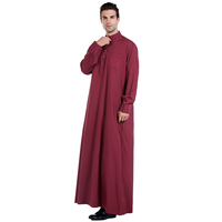 Abaya traditionnelle islamique, robe kaftan durable, robe longue de Dubaï, vêtements ethniques, thobe musulman pour hommes