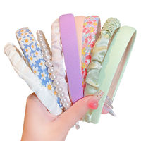 Combinaison Coréenne Style Perle Cheveux Rubans Multi Style Durable Floral Perlé Bandeau Unique Élégance Doux Bandeau Pour Les Femmes