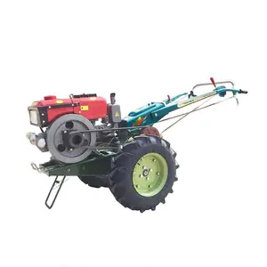 Commercio all'ingrosso forte adattabilità motore diesel cammina dietro il trattore avviamento elettrico piccolo trattore per l'agricoltura