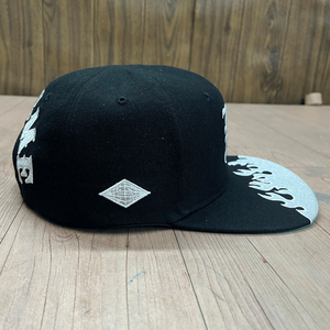 Hot Selling 6 Panel Baseball Snapback <b>Caps</b> Custom Embroidery On The Brim Woven Label Hiphop <b>Flat</b> Brim Gorras <b>Hats</b> - Product Image 5