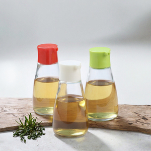 Botella de Vidrio Transparente Redonda de 170 ml para Aceite de Chile, Aceite de Sésamo, Salsa de Soya y Vinagre, con Tapa de Rosca y Serigrafía - Product Image 3