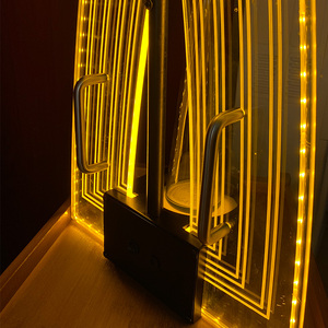 Venta al por mayor de plástico acrílico Night Club bar iluminado licor cerveza vino whisky botella soporte presentador Led glorificador - Product Image 2