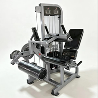 Meilleur prix pour équipement de fitness : Machine à flexions et extensions de jambes en acier avec pile de poids de 80 kg pour l'entraînement musculaire