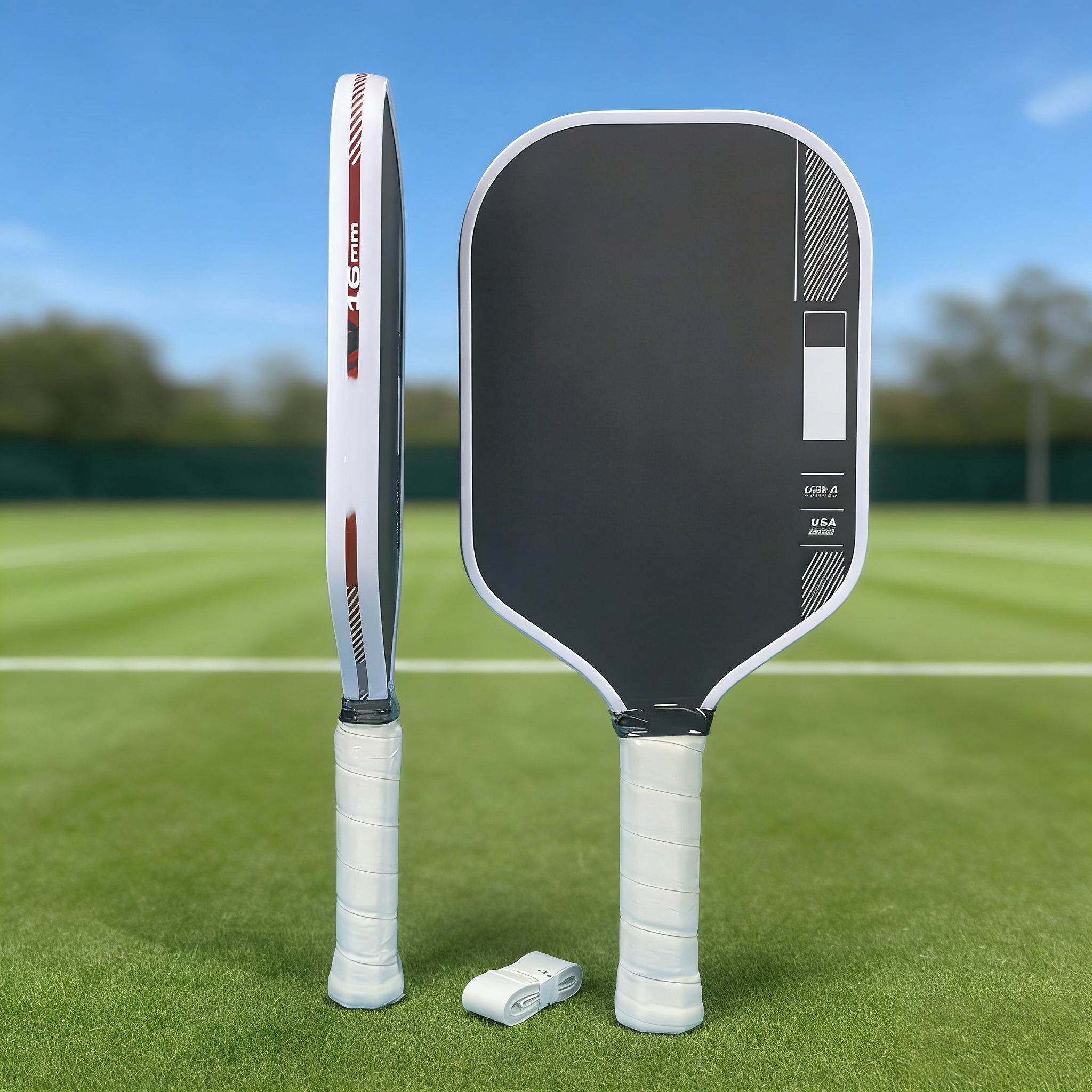 Customizable OEM 3k Carbon Fiber Pickleball Paddle Edge Guard Tape Accessories with Stickers and Strips for Training and Adults