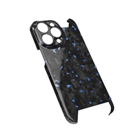 Étui de téléphone léger en fibre de carbone forgée à 100 %, compatible avec la charge sans fil magnétique, tendance, fin, peint à l'UV, luxe, 15/16