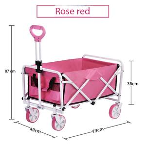 भारी-शुल्क क्षमता उद्यान फोल्डेबल आउटडोर बहु-कार्यात्मक वाहन, कैंपिंग फोल्डेबल समुद्र तट वाहन पोर्टेबल शिविर ट्रॉली - Product Image 2