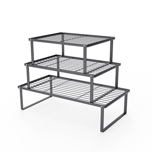 Monitor Stand <b>Desktop</b> <b>Riser</b> Black Metal 30kg Load Capacity For Office Home Use - Product Image 5