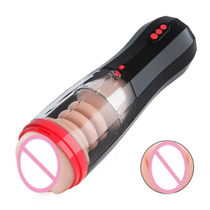 High-quality Popular Frequency Mode Rechargeable 100% Waterproof, Silent, Diamond Airplane Cup Male <b>Masturbator</b> Vibrators - Product Image 3