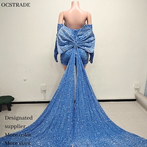 Wholesale Ice Blue Cocktail Party Dress Elegant Floral Design | Alibaba.com
