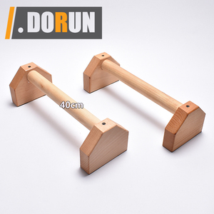 Pudhup-barres de poussée en bois équipement d'équipement de gymnastique avec tapis antidérapant entraînement exercice solide femmes hommes Portable Fitness - Product Image 3