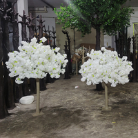 Arbre de cerisier artificiel en soie décoratif pour mariage, centre de table, arbre de mariage, cerisier blanc pour la décoration de table de mariage