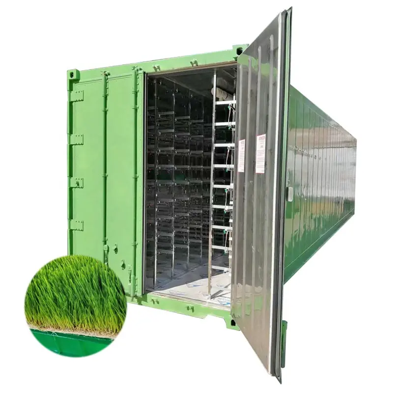 Hydroponic Plant Growing Container Forage Grass Fodder Seedling Germinating System