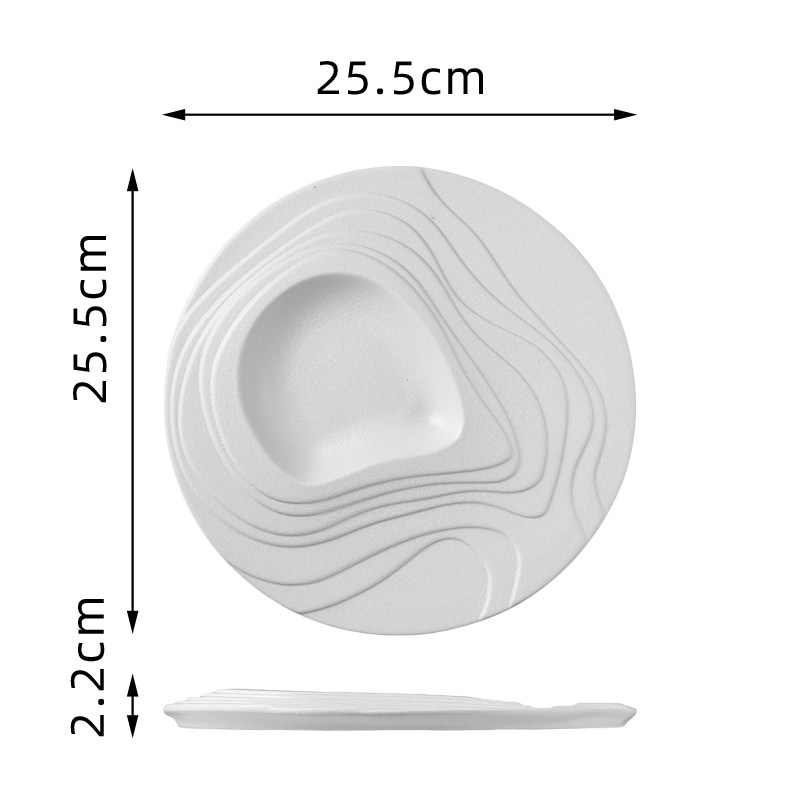 10inch soup plate-TD25.5cm x H2.2cm