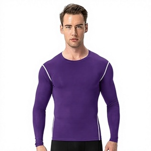 Men's Compression Long Sleeve Performance Shirt Premium Quick Dry Compression Base <b>Layer</b> <b>Top</b> Men's Athletic Compression Training - Product Image 1