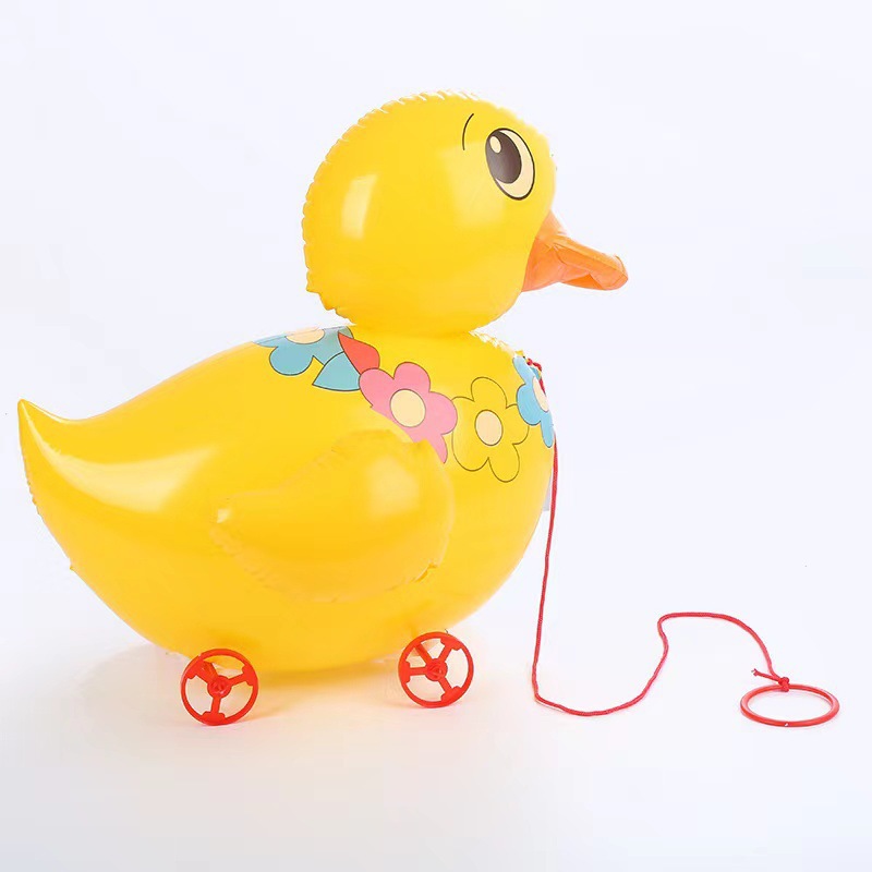 Canard tirant une charrette