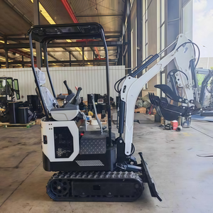 Spedizione gratuita cingolato Micro scavatore completamente idraulico agricoltura escavatore Mini scavatore 1 tonnellata forte potenza Diesel piccolo Bagger - Product Image 1