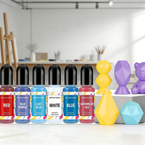 Pigmento de Resina Líquida Opaca de 18 Colores, Tinte de Resina Epoxi Inodoro, 10 ml/Botella, para Joyería, Manualidades, Arte - Product Image 1