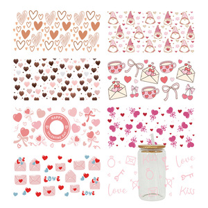 Vinilos Decorativos para Tazas de 16oz con Diseño de Carta de Amor, Adhesivos Deportivos UV DTF para Declaraciones Románticas - Product Image 2