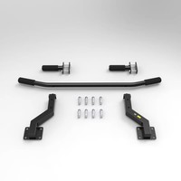 Barra de dominadas y flexiones TRYALL, resistente, negra, de acero, para montar en la pared, para uso en gimnasios domésticos y culturismo.