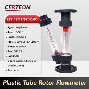 LZS <span class=keywords><strong>DN15</strong></span> <span class=keywords><strong>DN20</strong></span> <span class=keywords><strong>DN25</strong></span> DN50 conexão colada rosqueada PVC tipo flutuador tubo plástico medidor de vazão área variável - Product Image 4